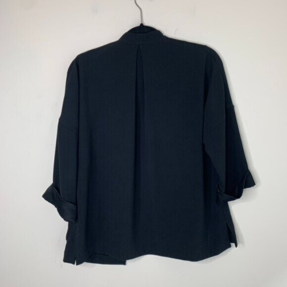 Babaton Aritzia Black Oversized Blazer Kimono Open front Unstructured Size XS - Picture 12 of 14
